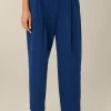 Baumwoll-Gabardine-Bundfalten-Hose In