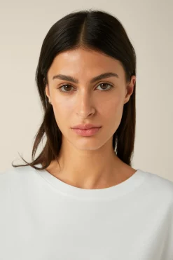 Baumwoll-Interlock-T-Shirt In