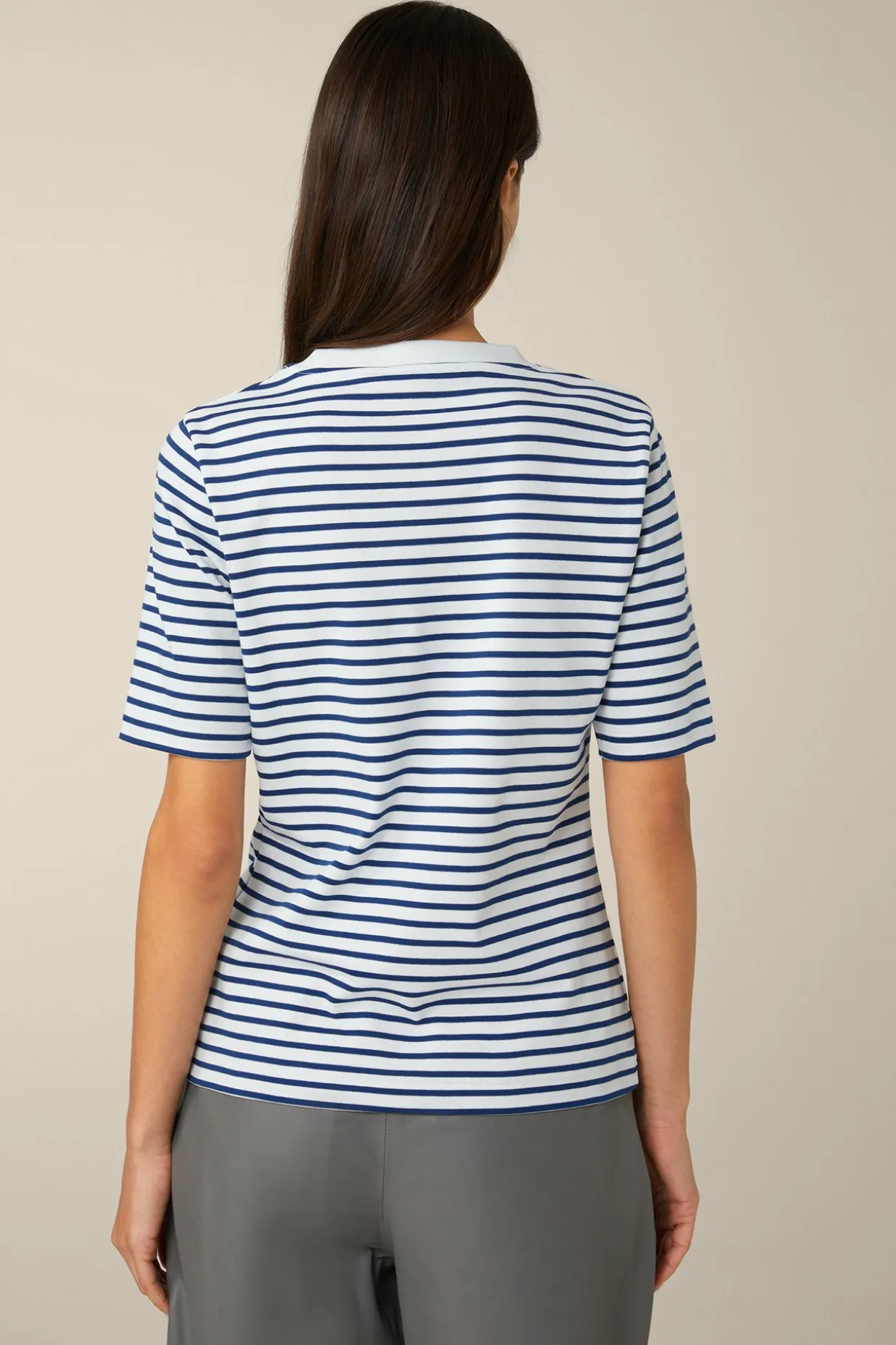 Baumwoll-Interlock-T-Shirt In