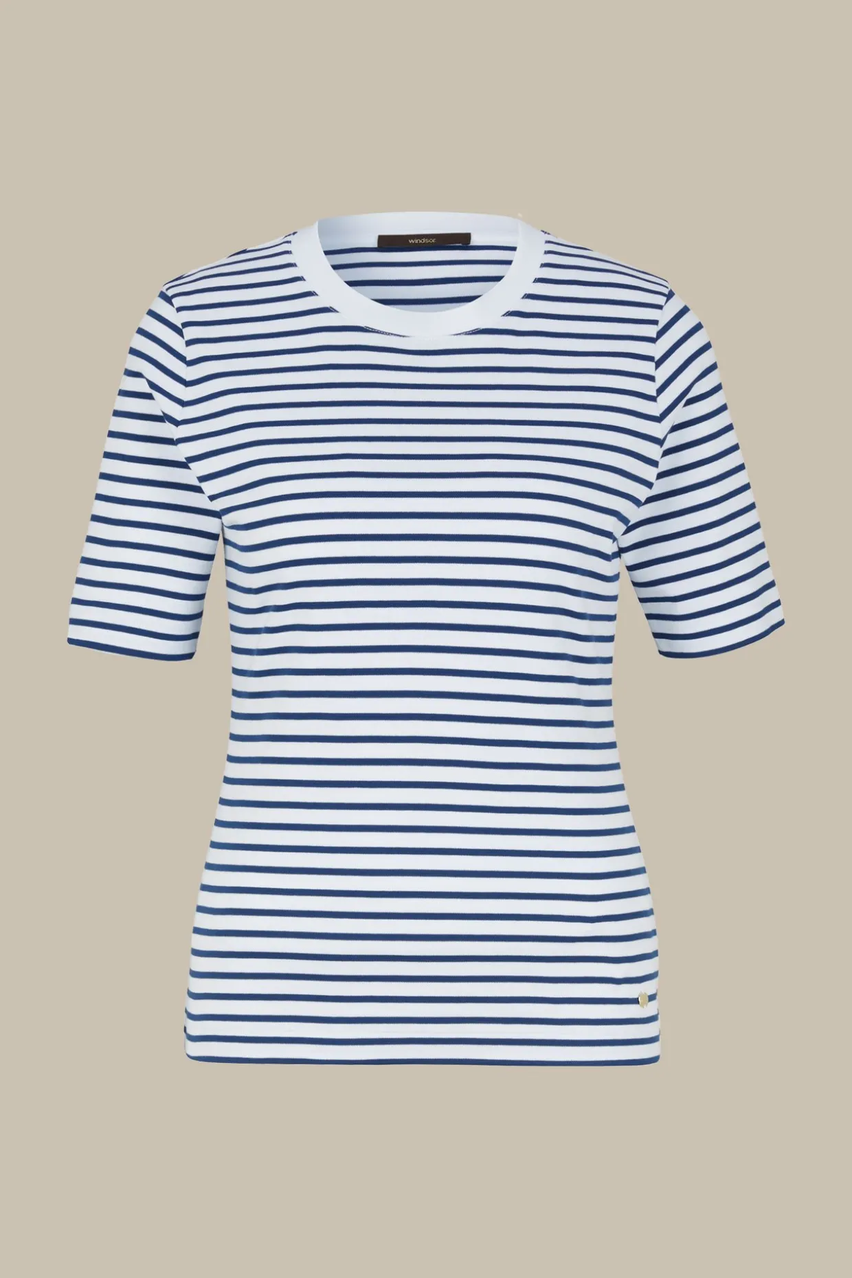 Baumwoll-Interlock-T-Shirt In