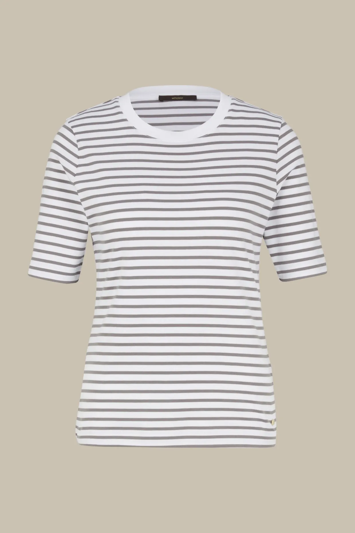 Baumwoll-Interlock-T-Shirt In