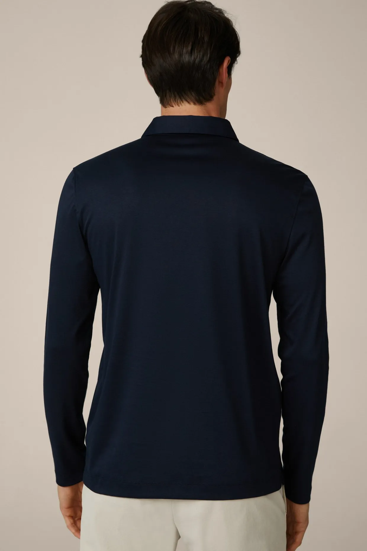 Baumwoll-Langarmshirt In