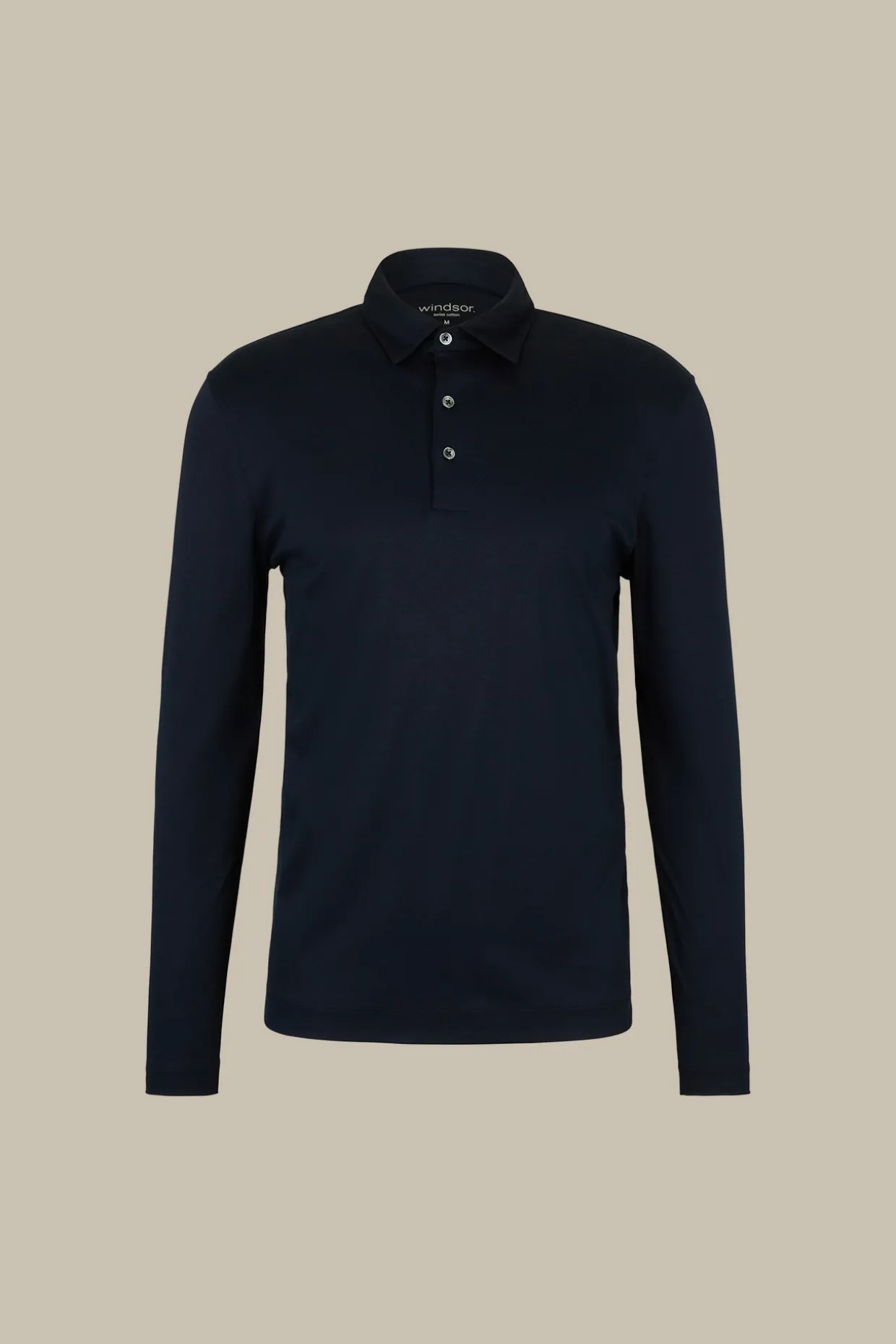 Baumwoll-Langarmshirt In