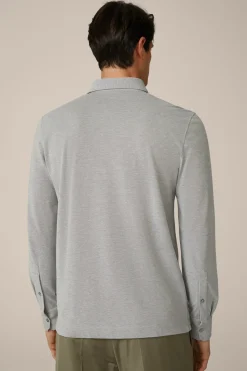 Baumwoll-Langarmshirt Patrizio In Meliert