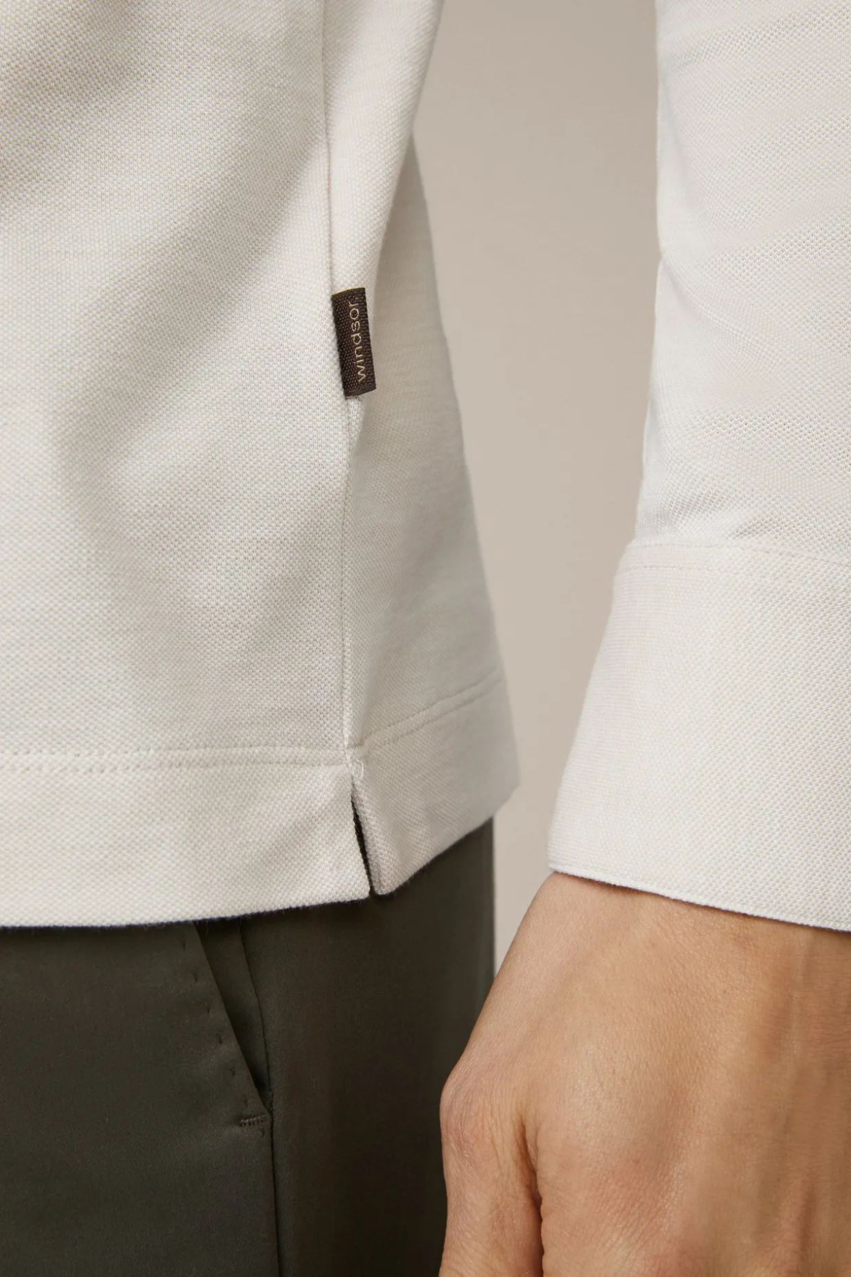 Baumwoll-Langarmshirt Patrizio In
