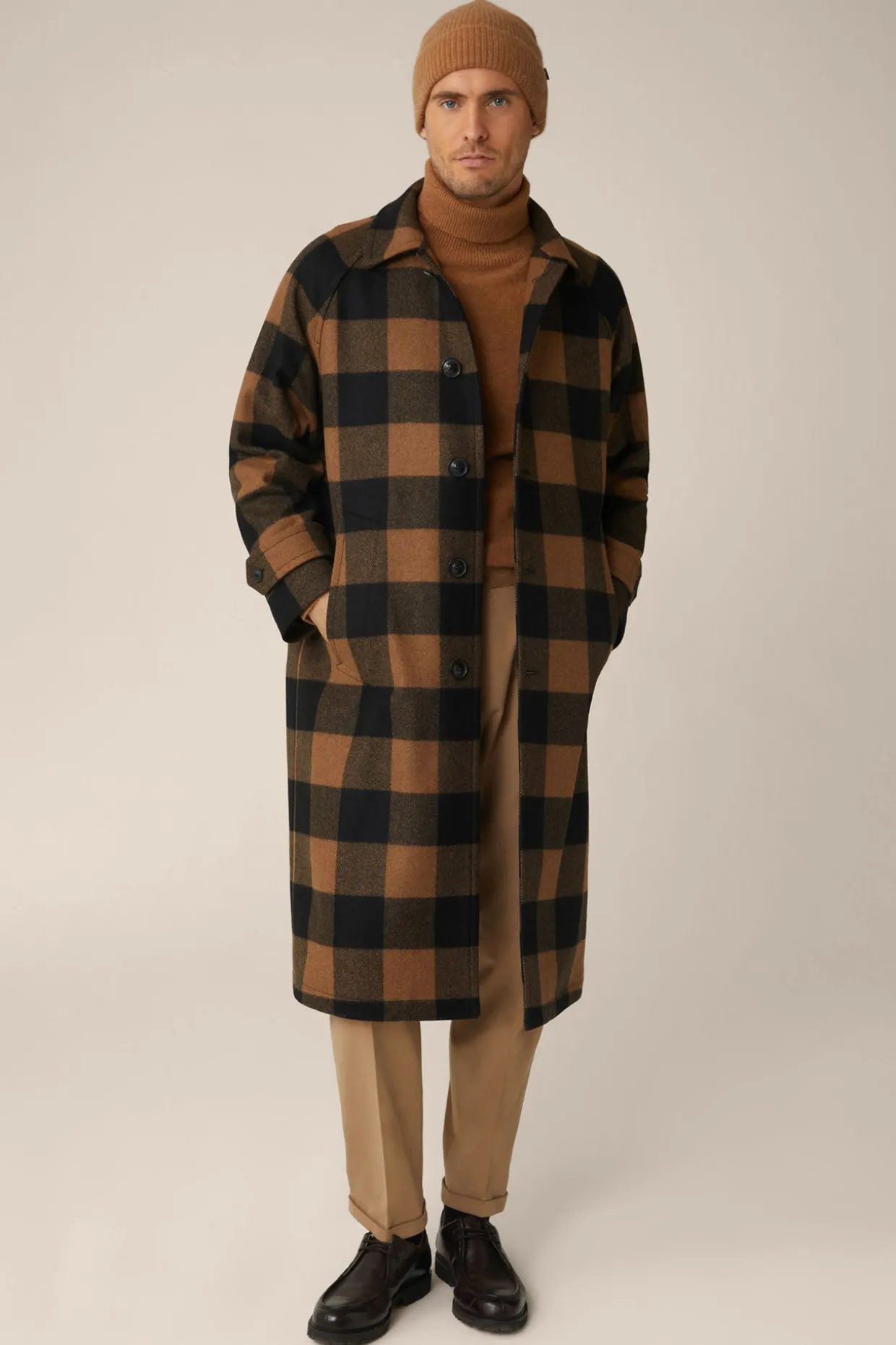 Baumwollmix-Hose Serpo In Camel-Braun