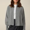 Cashmere-Cardigan In Grau Melange