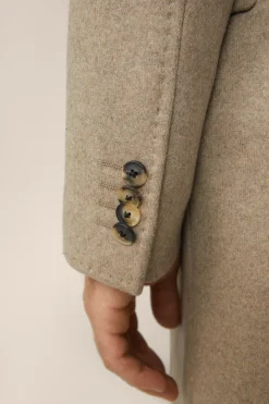 Cashmere-Doppelreiher-Mantel Cantro Mit Reverskragen In