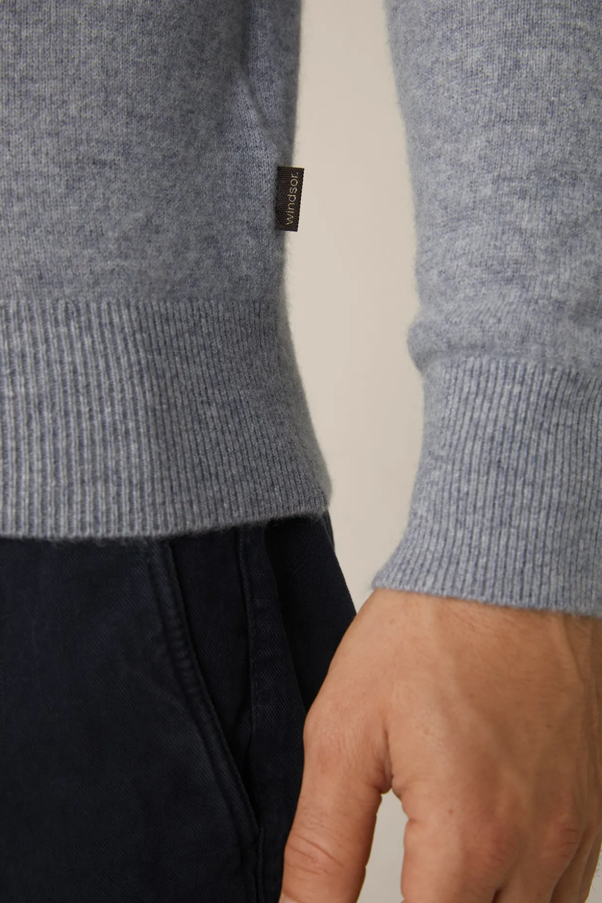 Cashmere-Rundhals-Pullover Cashmono In