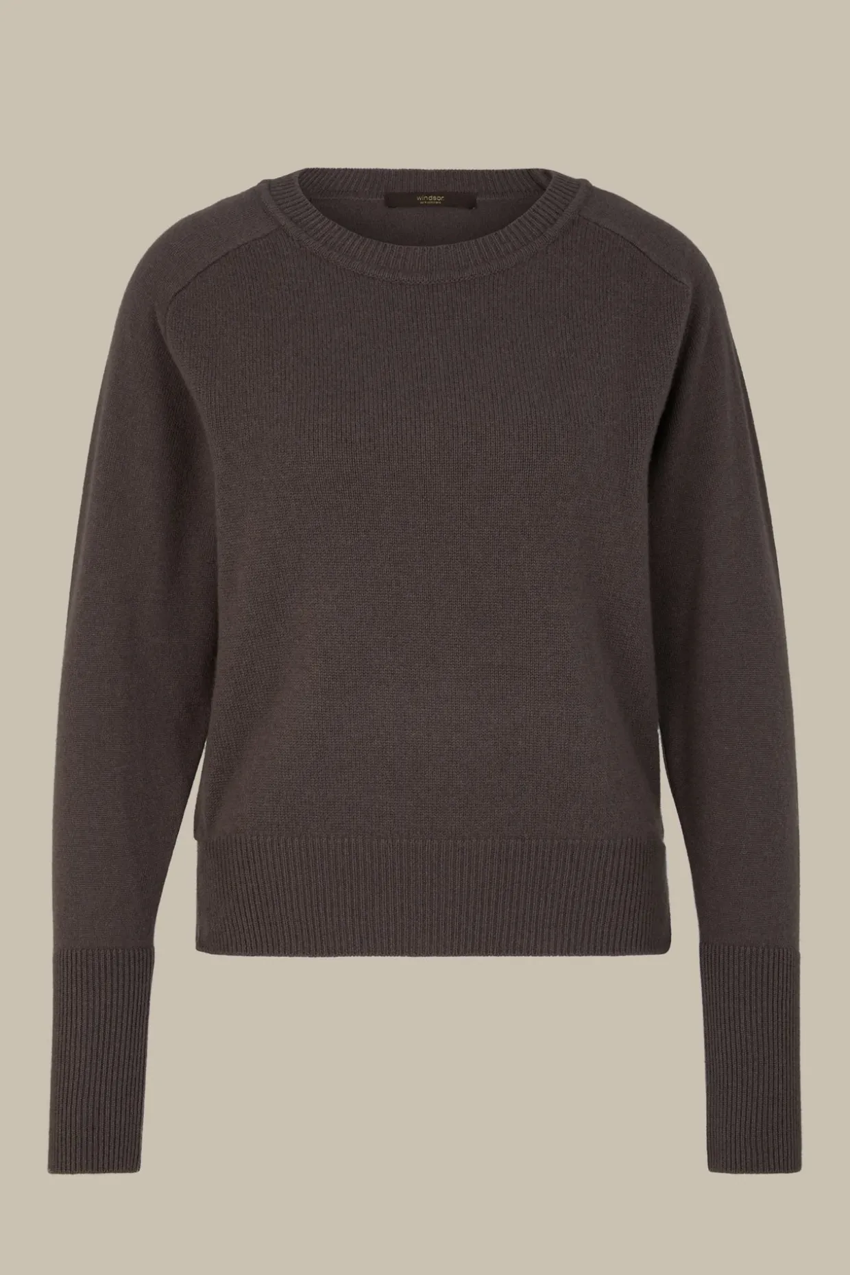 Cashmere-Rundhals-Pullover In