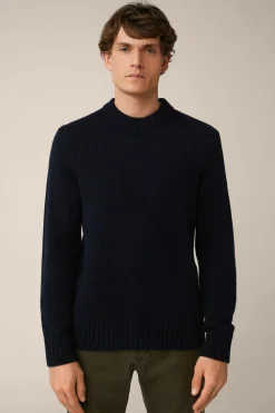 Cashmere-Strick-Rundhals-Pullover Ecosio In