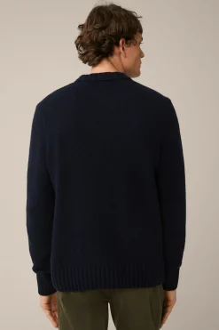 Cashmere-Strick-Rundhals-Pullover Ecosio In