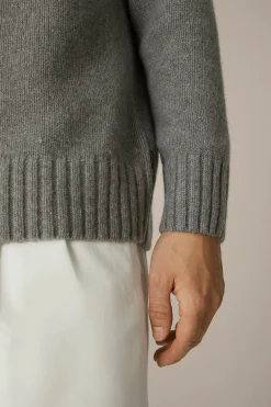 Cashmere-Strick-Rundhals-Pullover Ecosio In