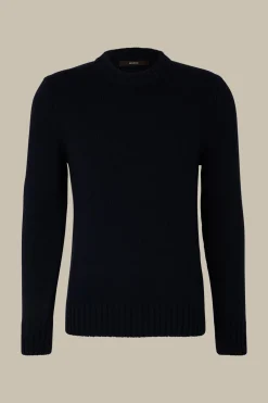 Cashmere-Strick-Rundhals-Pullover Ecosio In