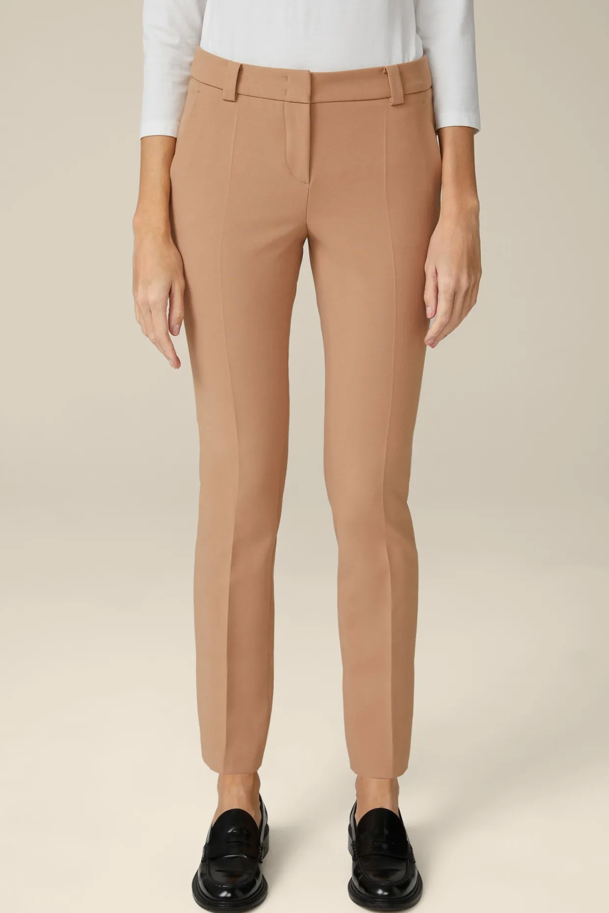 Crepe-Anzug-Hose In
