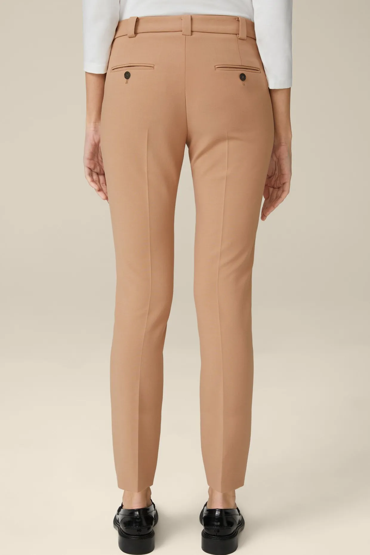 Crepe-Anzug-Hose In