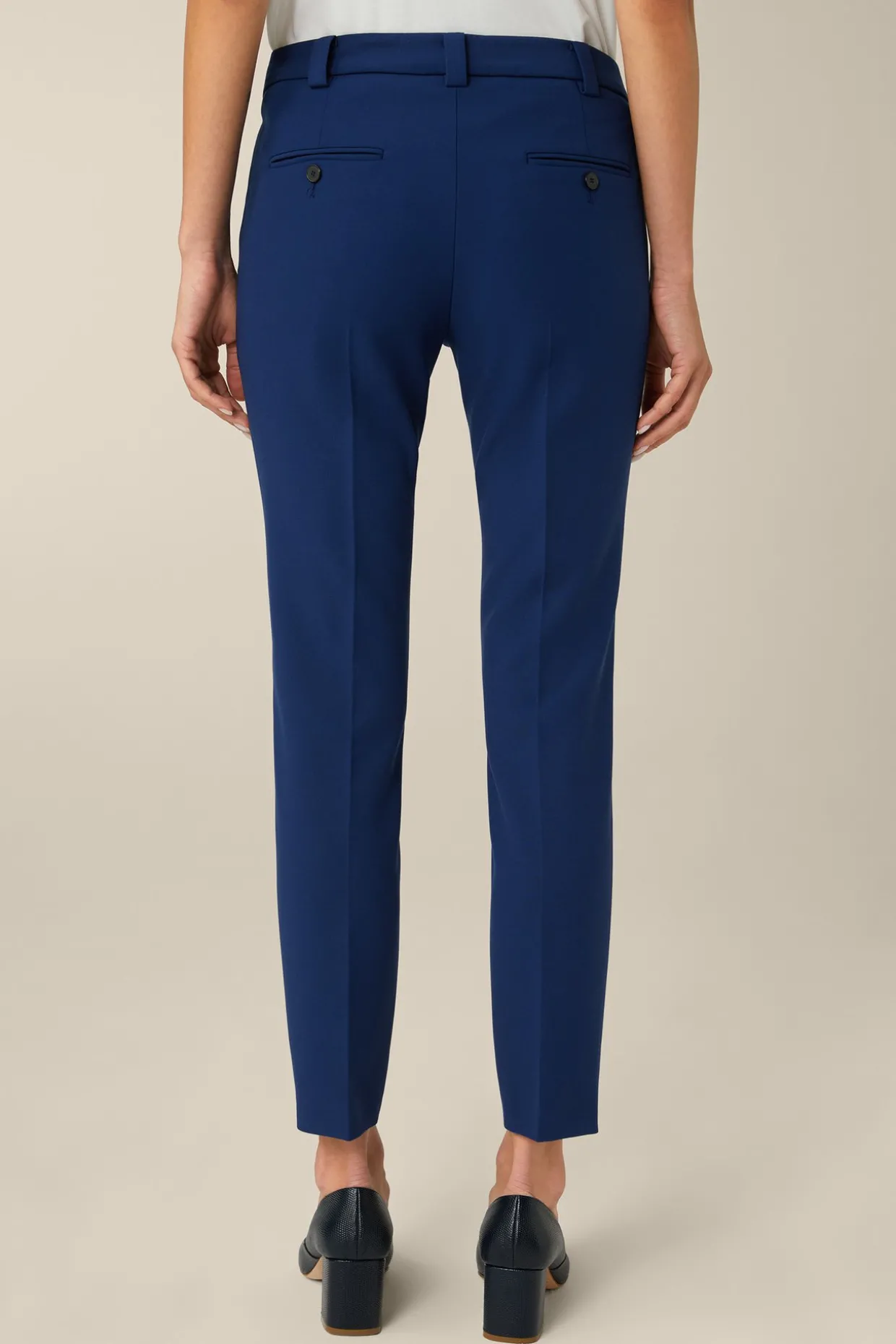 Crepe-Anzug-Hose In