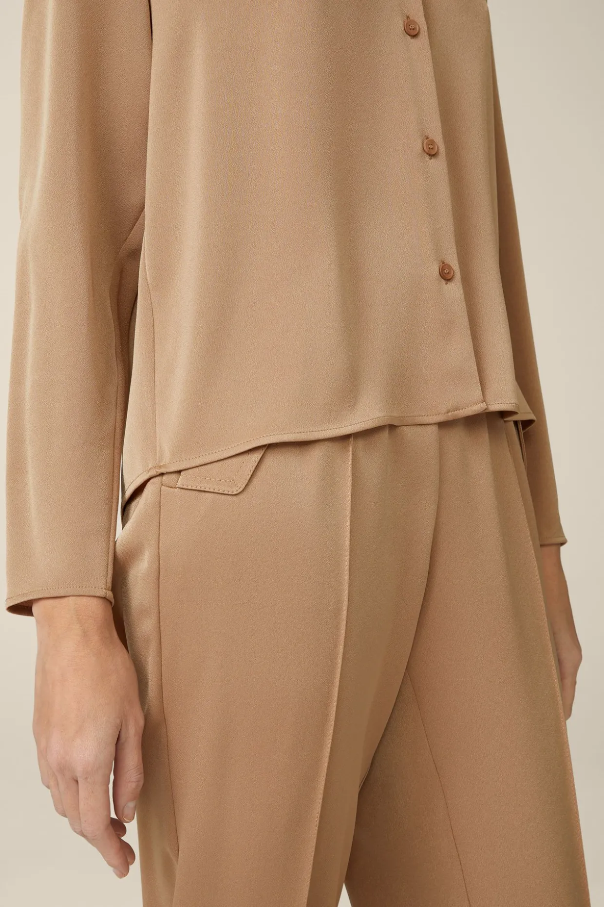 Crepe-Bluse In