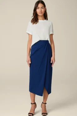 Crepe-Blusen-Shirt In