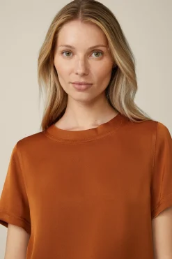 Crepe-Blusen-Shirt In