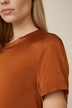 Crepe-Blusen-Shirt In