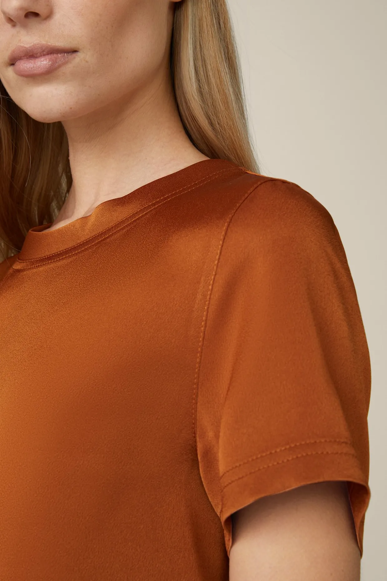 Crepe-Blusen-Shirt In