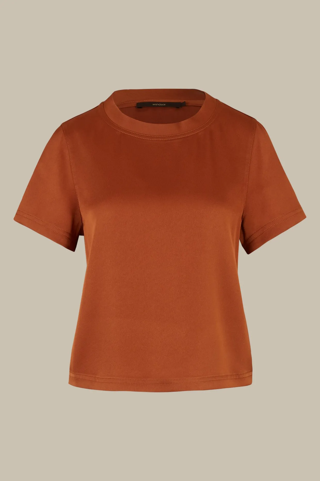 Crepe-Blusen-Shirt In