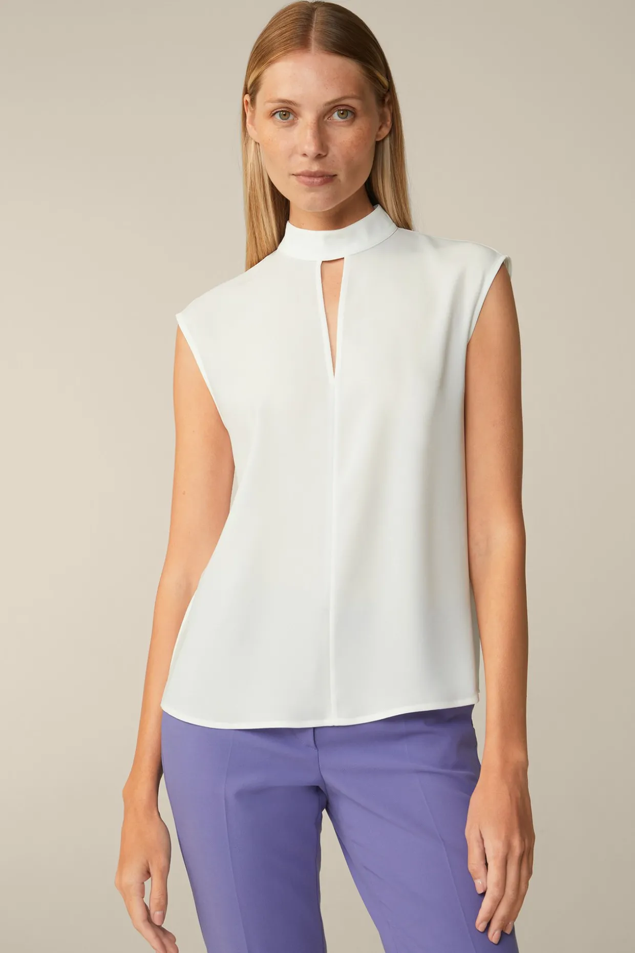 Crepe-Blusen-Top In