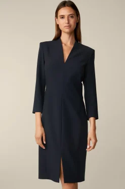 Crepe-Etui-Kleid In