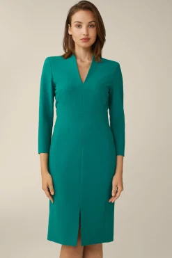 Crepe-Etui-Kleid In