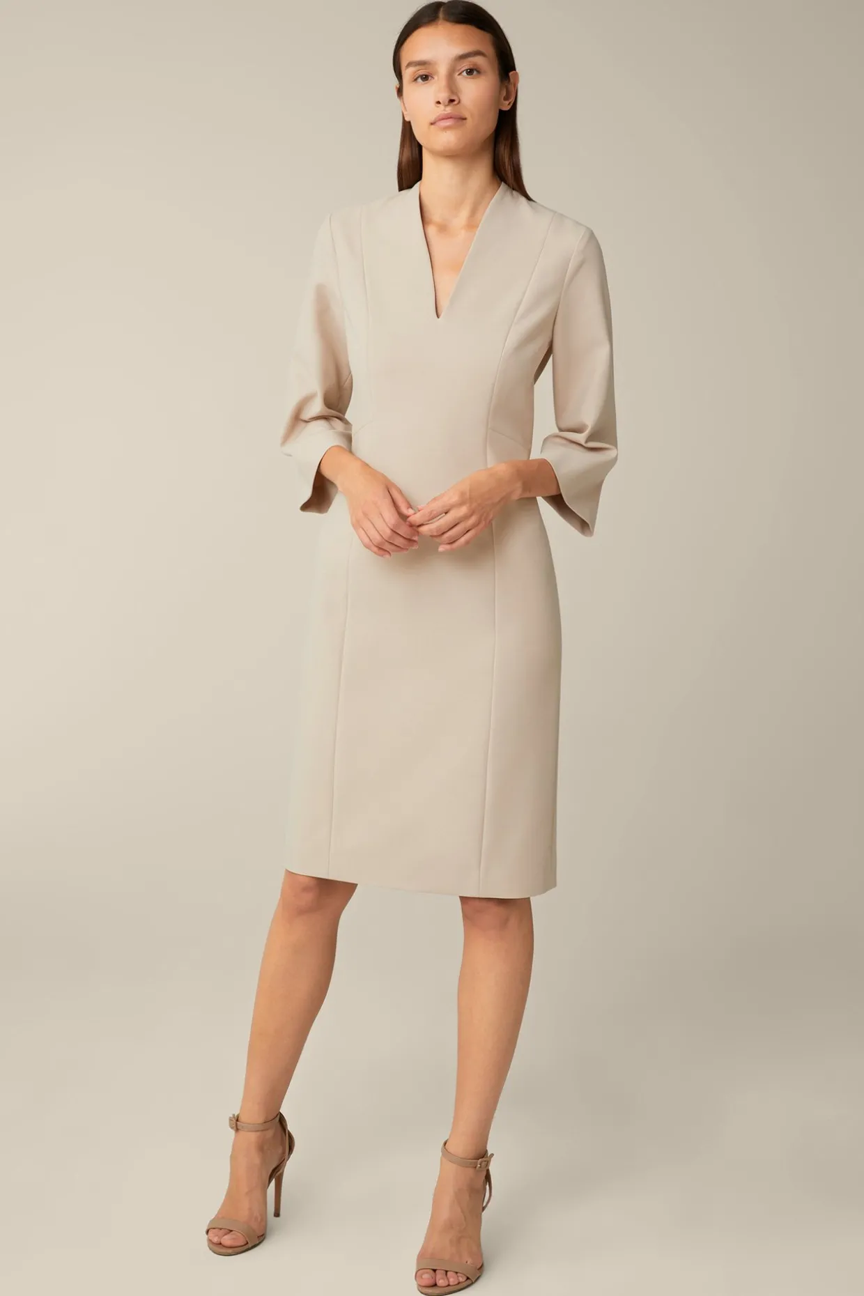 Crepe-Etui-Kleid In