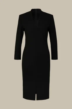 Crepe-Etui-Kleid In