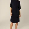 Crepe-Hemdblusen-Kleid In