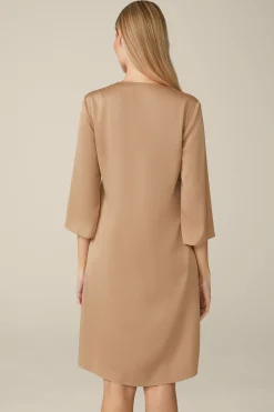 Crepe-Kleid In A-Linie In