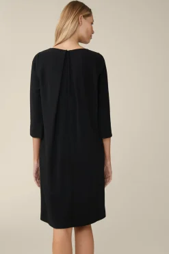 Crepe-Kleid In A-Linie In