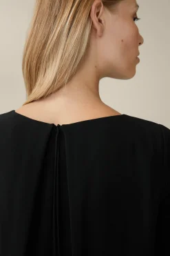 Crepe-Kleid In A-Linie In