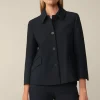 Crepe-Kurz-Blazer In