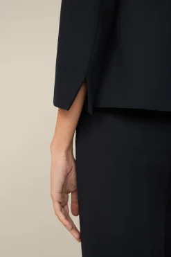Crepe-Kurz-Blazer In