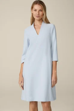 Crepe-Shift-Kleid In