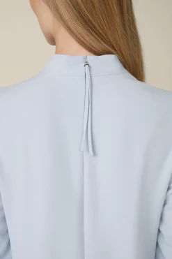 Crepe-Shift-Kleid In