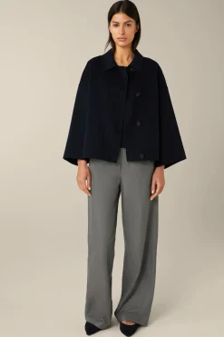 Doubleface-Cape-Jacke In