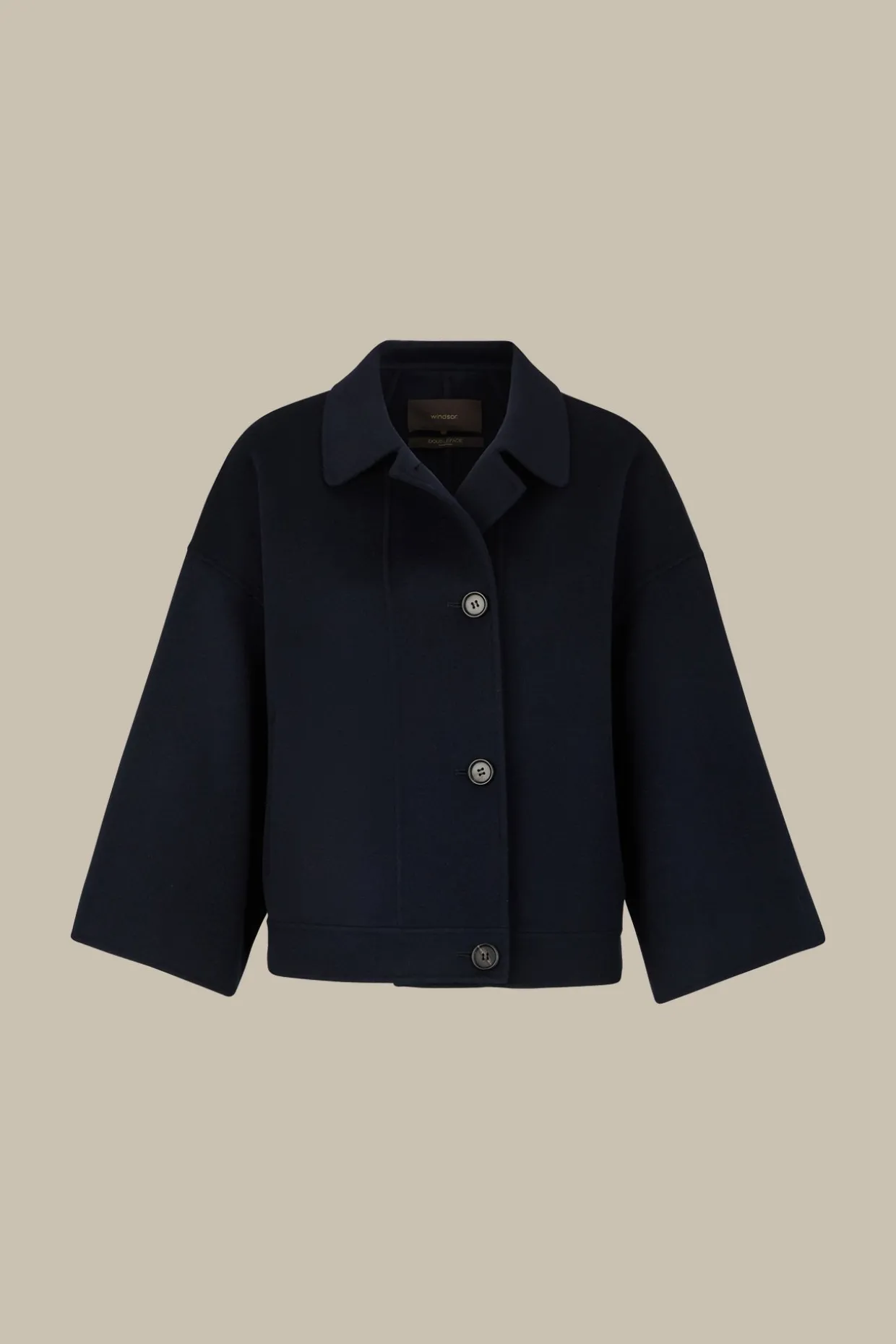 Doubleface-Cape-Jacke In