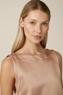 Duchesse-Satin-Cocktail-Kleid In