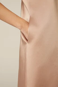 Duchesse-Satin-Cocktail-Kleid In