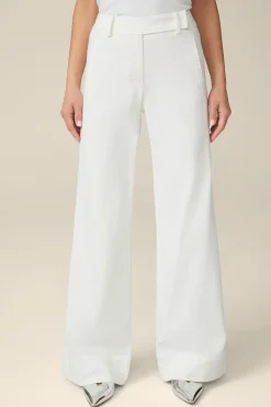 Gabardine-Palazzo-Hose In
