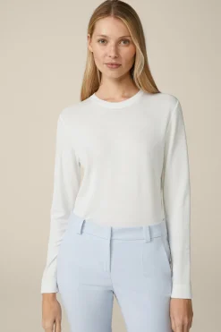Jersey-Langarm-Shirt Aus Tencel In
