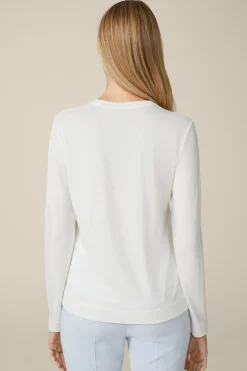 Jersey-Langarm-Shirt Aus Tencel In