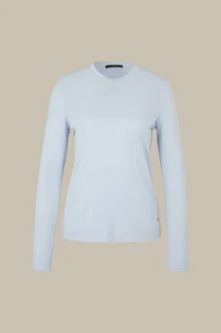 Jersey-Langarm-Shirt Aus Tencel In