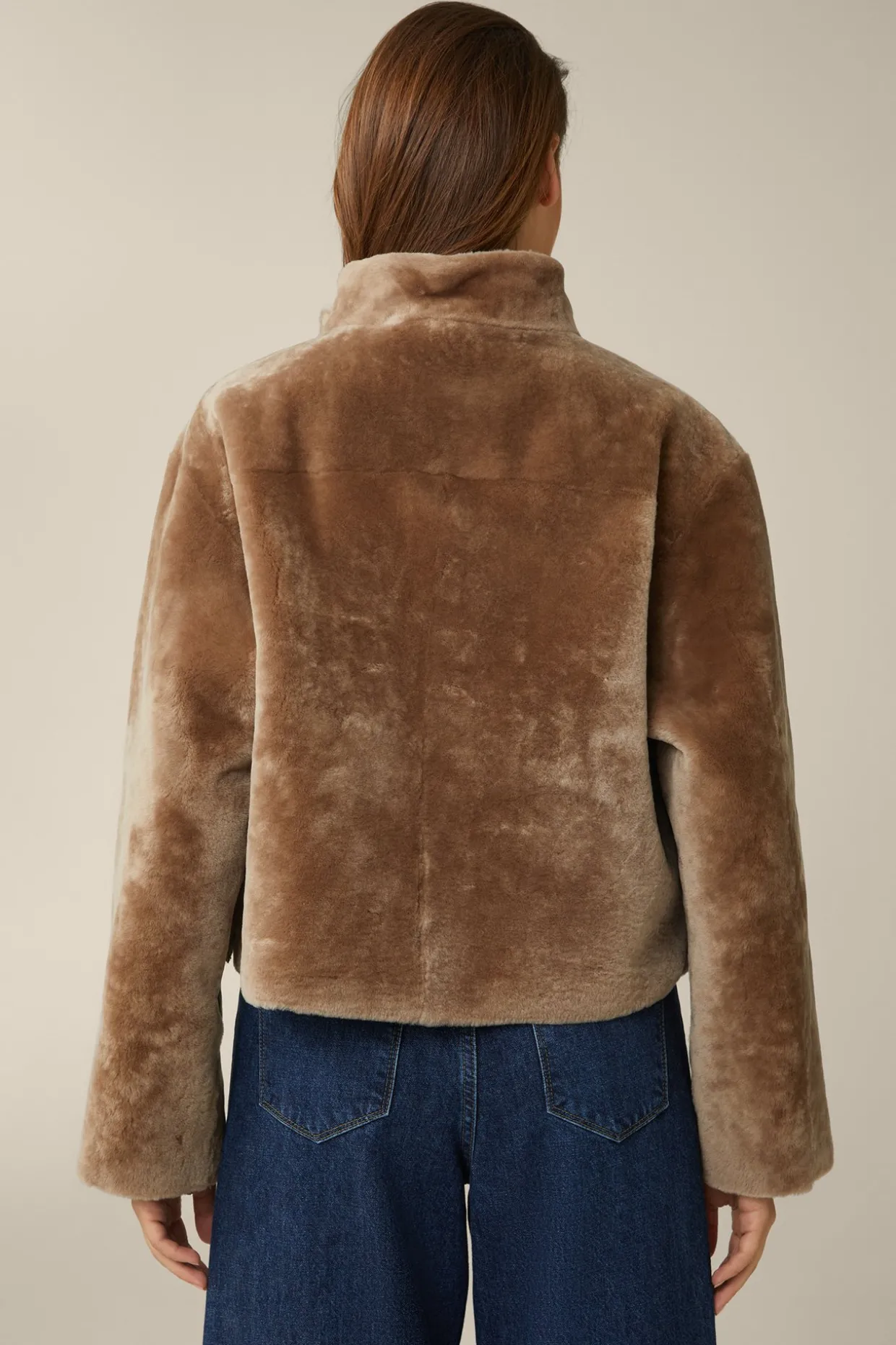 Lammfell-Pullover In