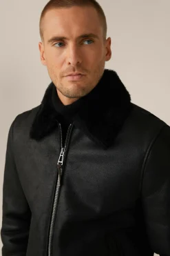 Lamm-Leder-Jacke Mezzano Mit Hemdkragen In